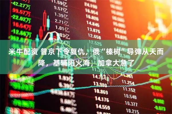 米牛配资 普京下令复仇，俄“榛树”导弹从天而降，基辅陷火海，加拿大急了
